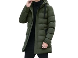 2026 abrigo de Invierno Con Capucha para Hombre Mystdiy, Chaqueta Rellenada Gruesa Y Caliente