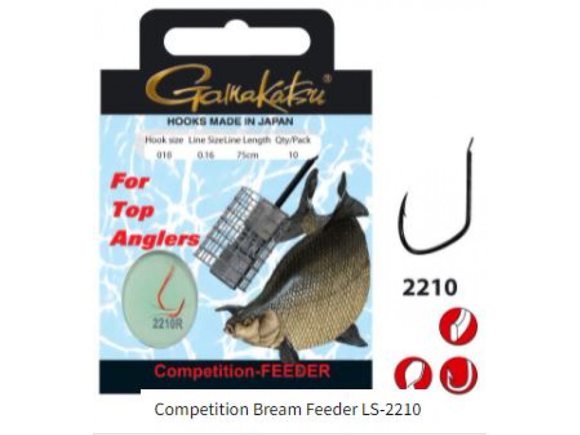 Gancho GAMAKATSU Competition Bream Feeder Ls-2210 75 Cm