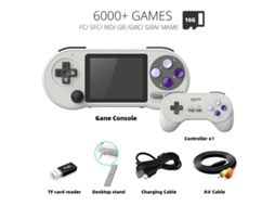 Data Frog Sf2000 Console De Jogos Portátil De 3 Polegadas Ips Retro Game Consoles De Jogos Integrados 6000 Jogos Videogames Retrô Para Bar Brilvibera