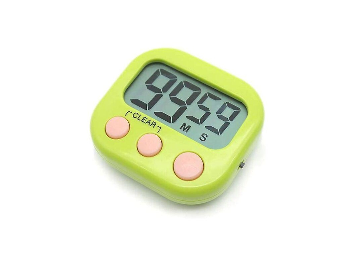 Cronômetro Digital Temporizador Elétrico de Cozinha com Display Lcd Grande Magnético Contador Regressivo e Ascendente 99 Min 59 Seg