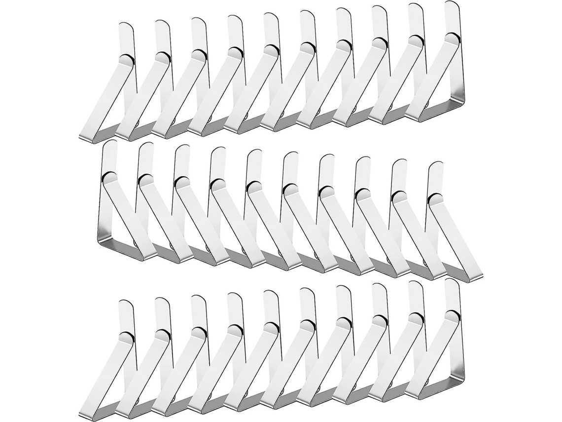 Prendedores De Toalha De Mesa De Aço Inoxidável Pacote Com 30 | Perfeitos Para Piqueniques, Casamentos E Formaturas Aquaforge