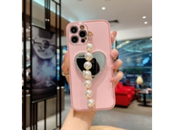 Capa Yue Xinghui para iPhone 12/11pro EOOCOO com couro de espelho