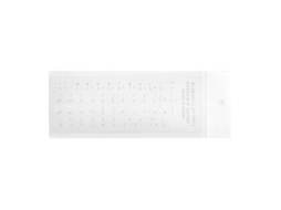 Adesivos De Teclado Duráveis Com Letras Arábicas Para Laptop E Pc, Branco Brilvibera