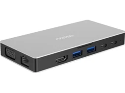 Hub MITSAI 8 Em 1 (2 USB-C + 2 USB 3 + HDMI + SD + RJ + VGA)