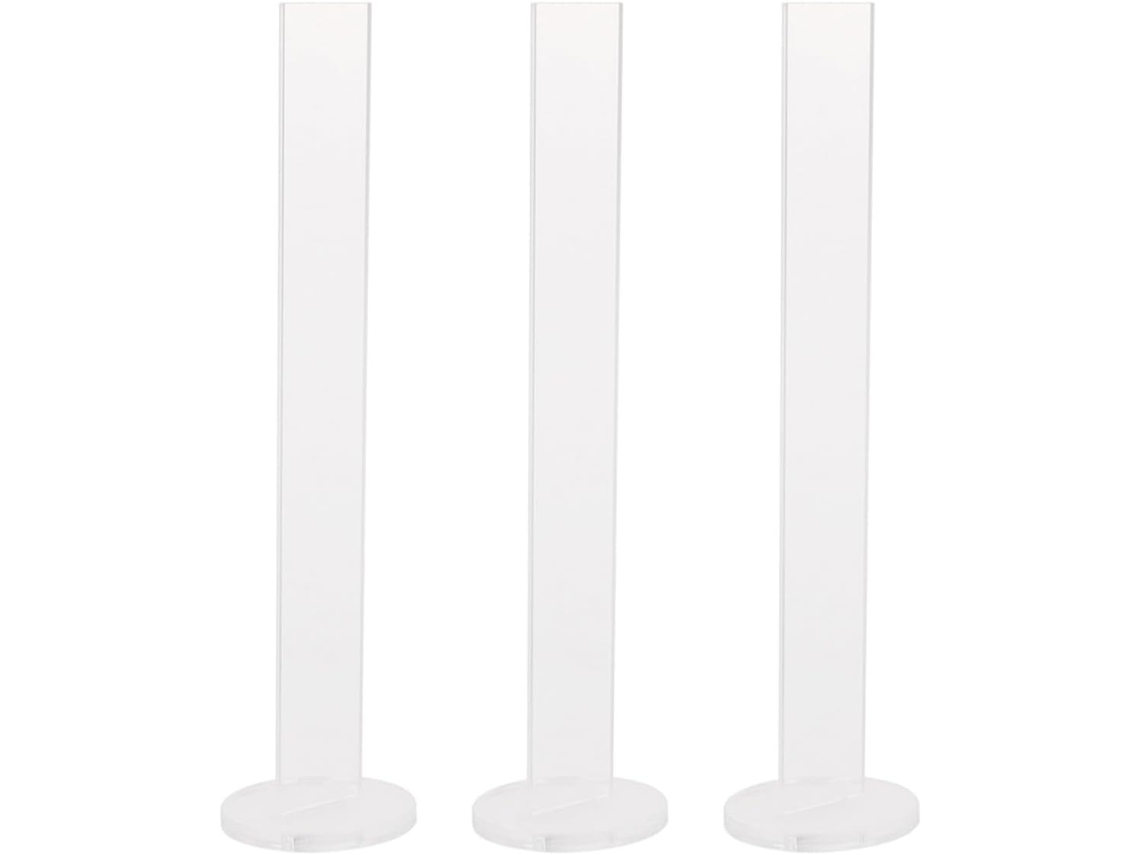 Suporte para fita adesiva em acrílico transparente, conjunto de 3 peças, prático e fácil de transportar, ideal para