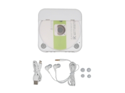 Leitor de CD portátil Bluetooth com tela LCD e suporte USB AQUAFORGE
