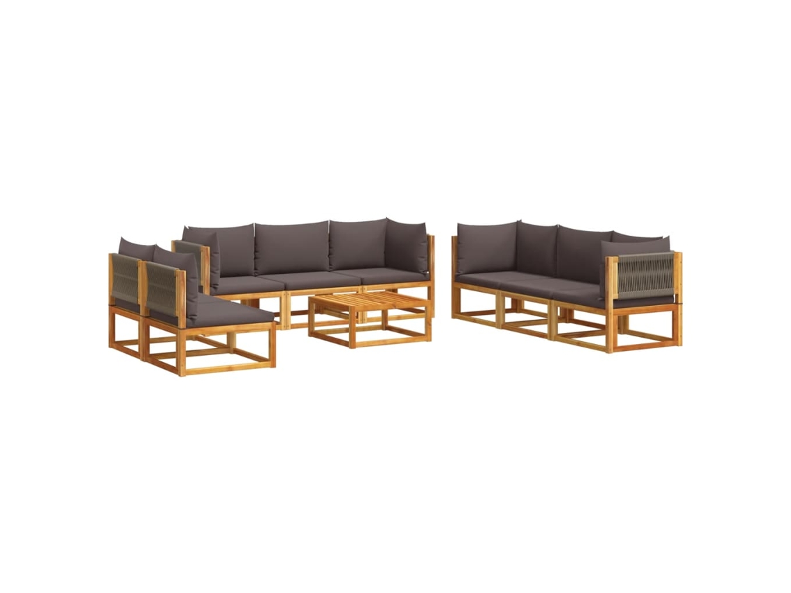 Garden Sofa Set, Garden Sofa Sets Vidaxl Marrom Madeira De Acácia (n/a)