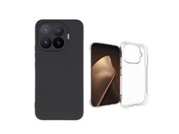 Kit Capa Silicone Superprotect Phonecare Para Xiaomi 17t Pro 5g - Preto / Transparente