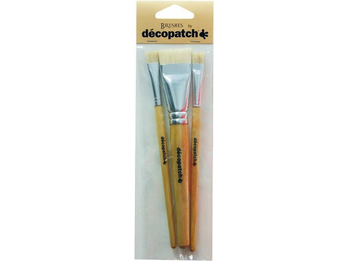 Conjunto de 3 Pincéis DÉCOPATCH PACKPCSOIEO Castanho (Idade recomendada: 5 anos)