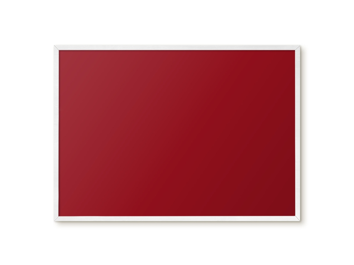 Quadro de parede magnético na cor Borgonha Vibrante para escritório Espelharte (70x50 cm)