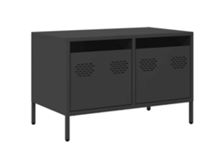 Tv Cabinet, Tv Cabinets Vidaxl Preto Aço (n/a)
