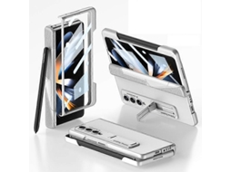 Capa Dobrável Magnética Integrada Gkk Para Samsung Galaxy Z Fold4 Com Compartimento Para Caneta
