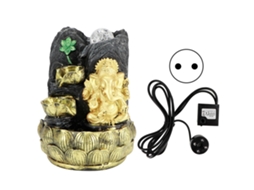 Estátua De Ganesha Elefante Com Fontana Mesa Decoração
