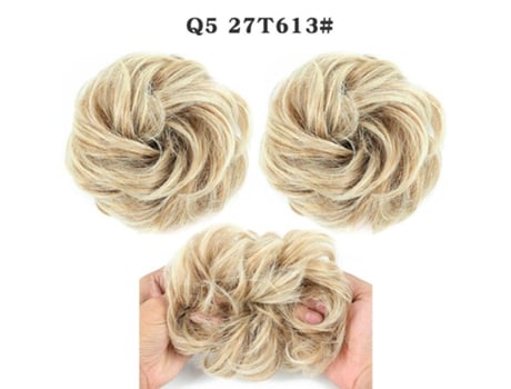 Feminino Sintã©tico Bagunã§ado Chignon Donut Almofada De Cabelo Elã¡stico Corda De Cabelo Extensãµes De Cabelo Miss Wig
