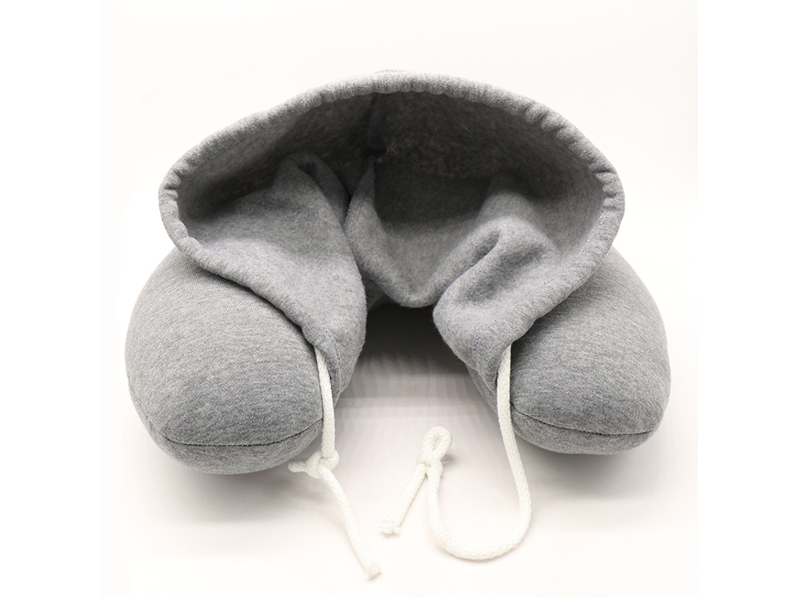 Almofada de Pescoço BRILVIBERA com capuz para viagens e escritório
