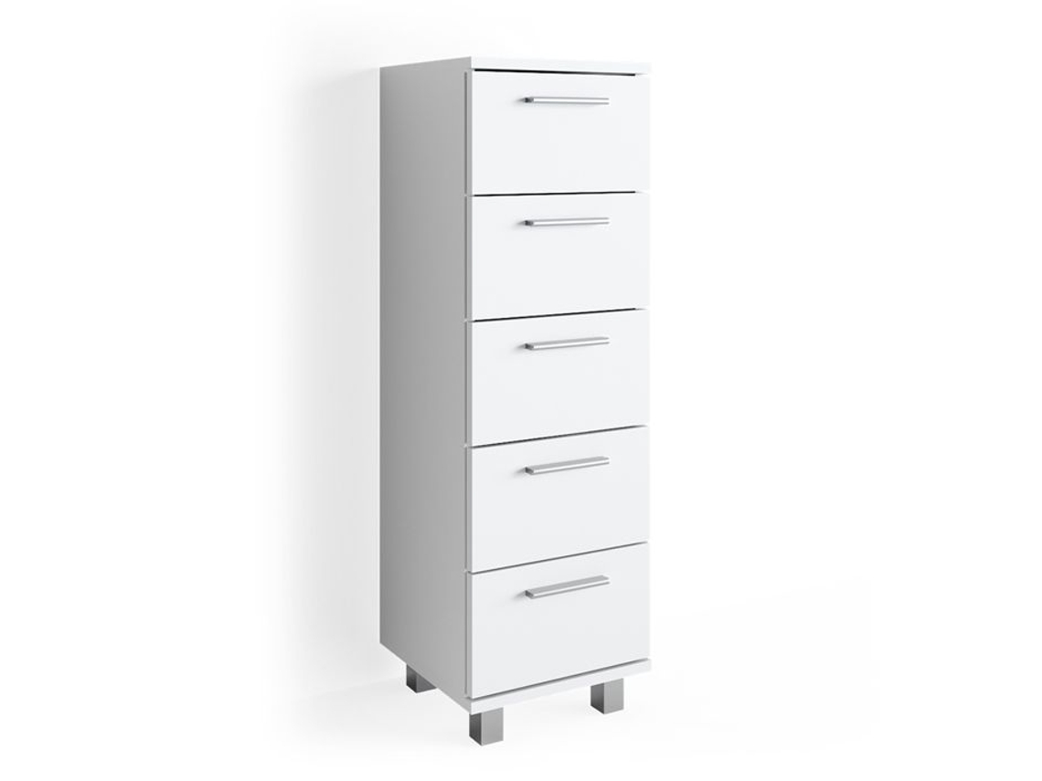 Móvel De Arrumação De Casa De Banho Ilias, 30x95cm, Branco, Vicco