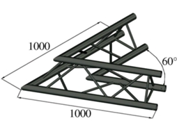 Armadura ALUTRUSS S-PAC 20 2 Vias 60°