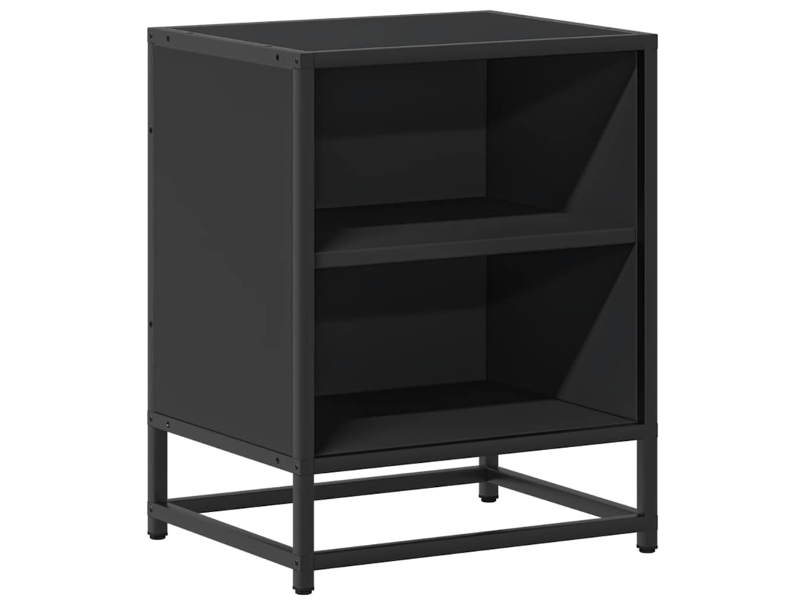 Cabeceira de mesa em madeira e metal, exclusiva da MAISON (40x31x50 cm)