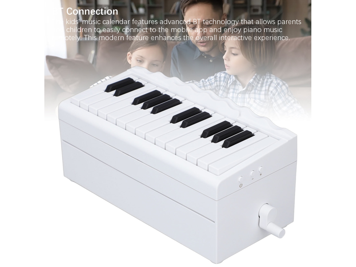 Calendário Mesa Piano Músical Miniatura Infantil Bt