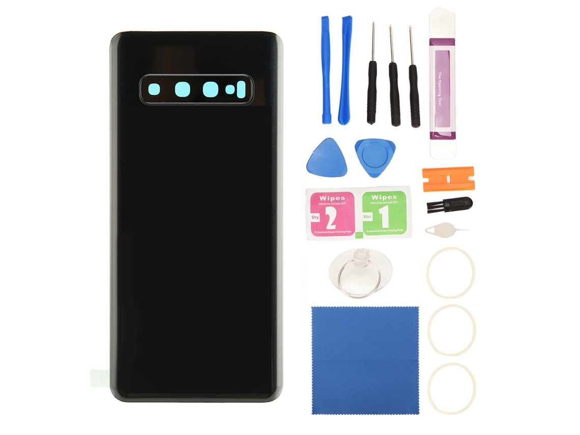 Aetheria tampa de Vidro Traseira para Samsung Galaxy S10 G973 com Lente de Câmera e Kit de Reparo
