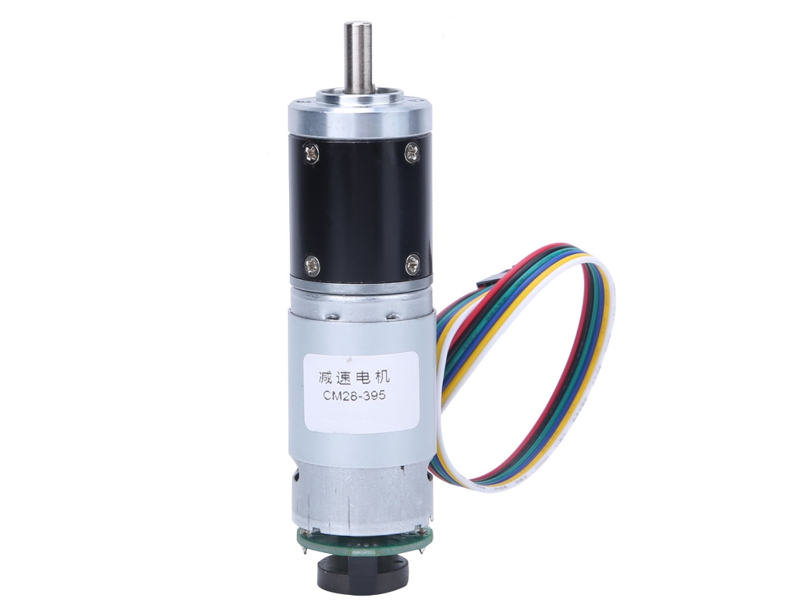 Motor De Corriente Continua Com Redutor De Velocidade E Codificador 12v 330rpm De Metal