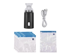 Bomba Elétrica Com Sacos De Armazenamento A Vácuo, Cabo Usb, 5 Armazenamento, Recarregável, Portátil, Para Viagens E Uso Doméstico, Economiza Esp
