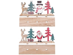 Estatueta de Papai Noel Ornamento Deer Decorações de Mesa Suprimentos para Festas de Natal ALLINLESS