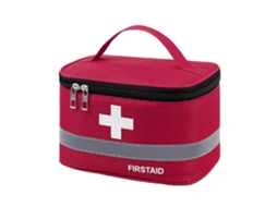 Bolsa De Primeiros Socorros Com Alça Reforçada, Grande Capacidade, Faixa Refletora, Compartimentos Internos, Tecido Oxford
