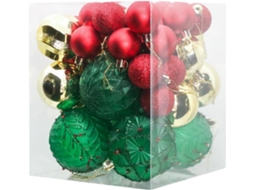 Conjunto De 36 Peças De Bolas De Natal Coloridas Para Decoração