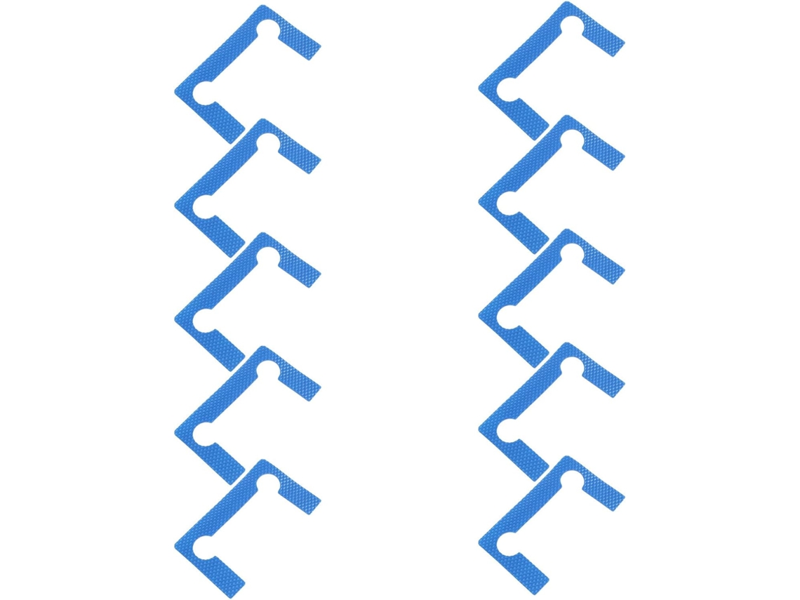Espaçadores De Dobradiça De Porta Em Pvc Azul, Antiderrapantes, 10 Peças.