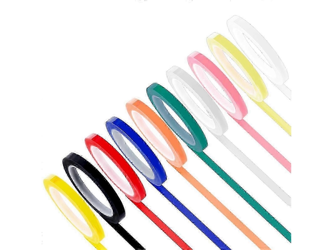 10 Rolos De Fita De Esterilização Para Autoclave, 0,24 Polegadas X 216,5 Polegadas, 10 Cores Para Identificação De Instrumentos