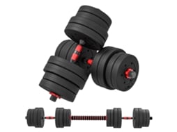 Halteres 30kg Ajustáveis Preto