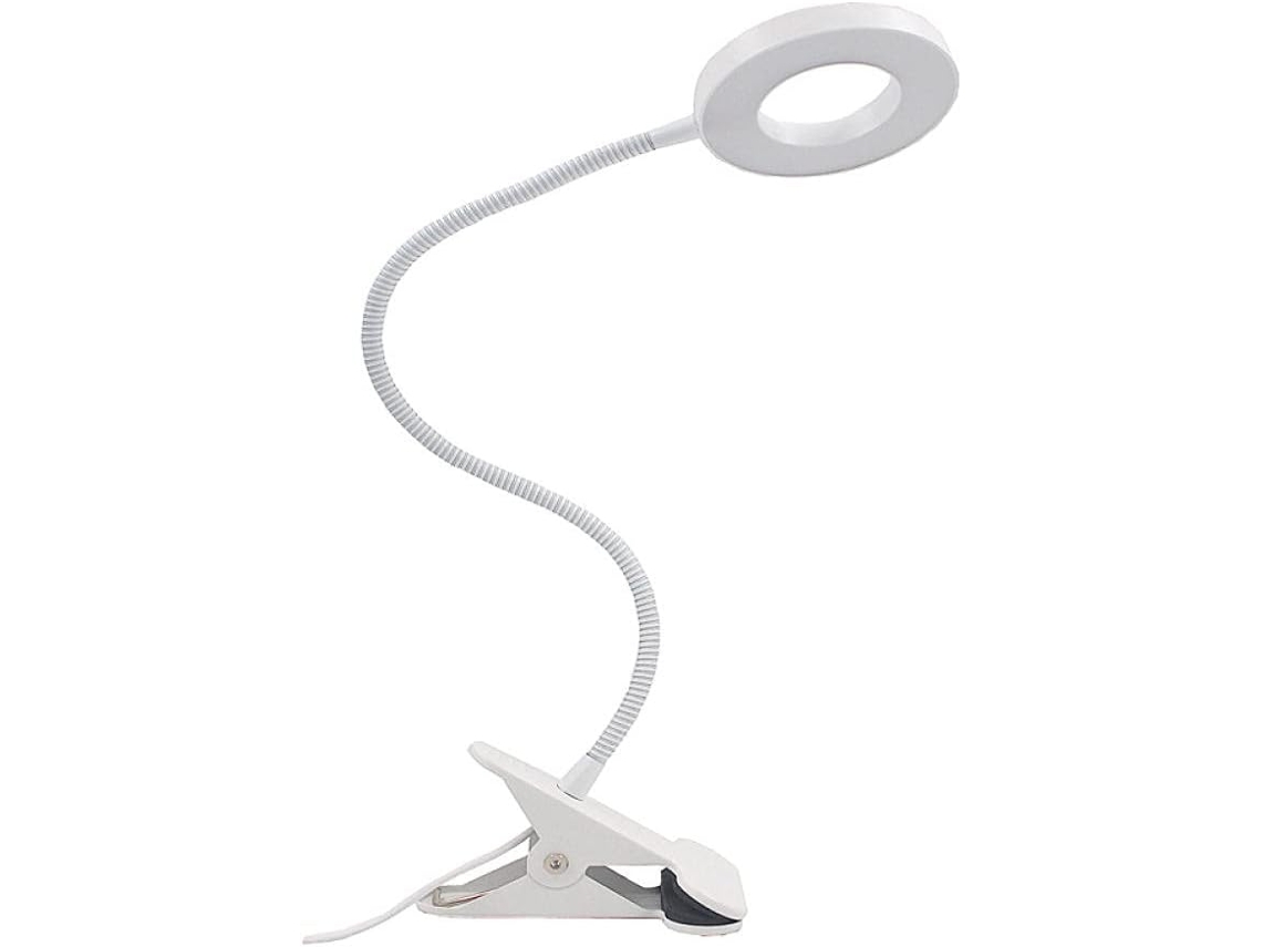 Luminária De Mesa Com Clipe, Luminária De Leitura Com Grampo, Luminária De Leitura Led Para Dormitório Com Grampo Tubo