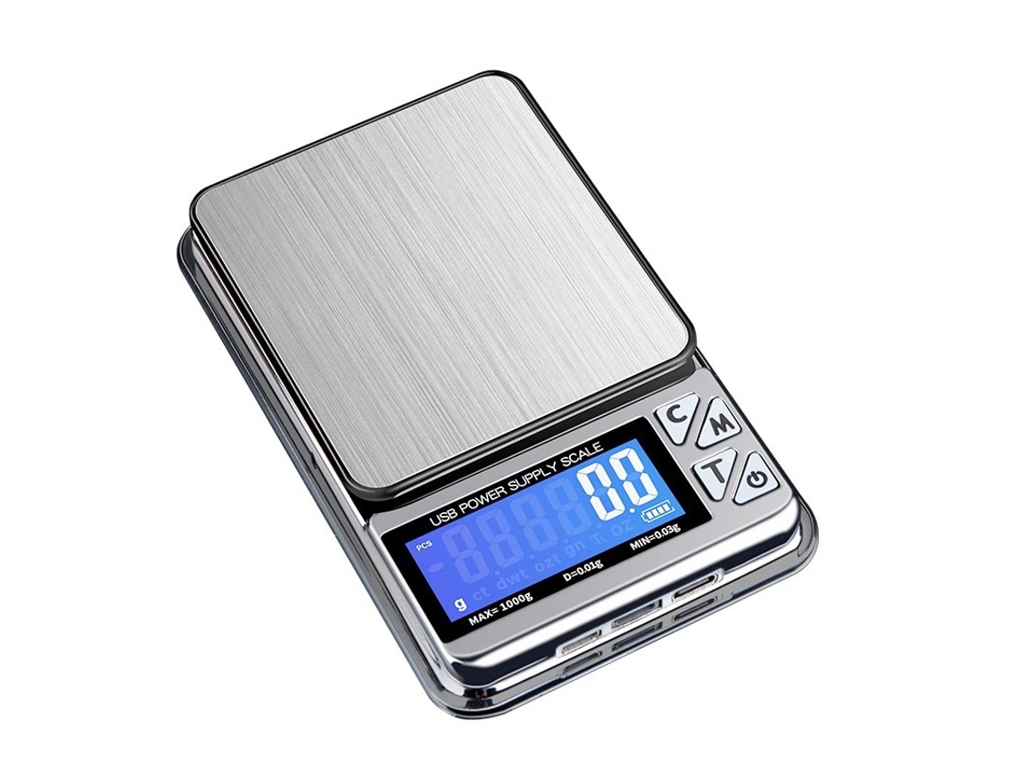 Balança Eletrônica Digital De Alta Precisão Com Display Lcd E Conexão Usb Para Joias, 600 G/0,01 G Aquaforge