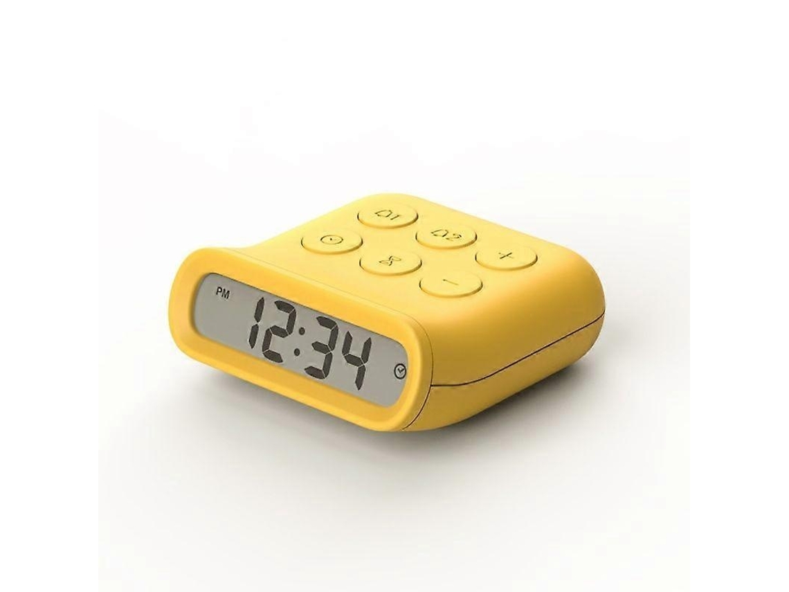 Lurelia Despertador Digital Com Bateria Recarregável, Função Snooze, Design Infantil, Amarelo