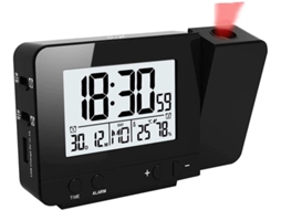 Despertador com projeção, temperatura, umidade, USB, BRILVIBERA