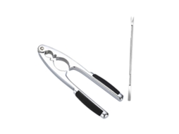Conjunto De 2 Quebra-nozes E Quebra-pernas De Caranguejo Resistentes Em Aço Inoxidável Para Nozes, Pecãs E Frutos Do Mar