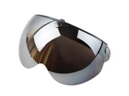 Visera para Casco Retro de 3 Botones, Proteção contra Viento y Sol S/MARCA