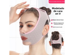 Máscara Modeladora Em Formato De V, Levanta E Firma O Rosto, Bandagem Adelgaçante (adequada Para Áreas Da Barba E Do Peito).