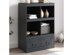 Aparador Alto 67x39x95 cm Acero Antracita
