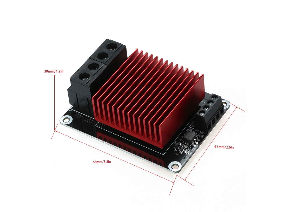 Controlador De Aquecimento De Cama Quente Impressora 3d Módulo Mosfet 30a Compatível Com Cr-10 Ender-3 Prusa Tevo
