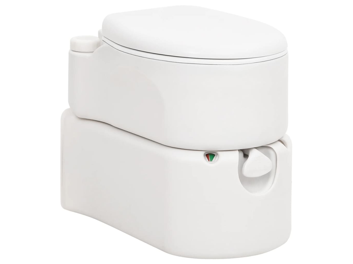 Vidaxl Sanita Integrada P/ Campismo 24+17 L Pead E Esmalte Branco