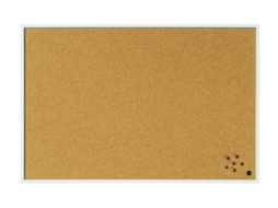 Bi Office New Basic Quadro De Avisos, 90x60cm, Superfície Em Cortiça, Moldura Em Mdf Branco Sf2010012215