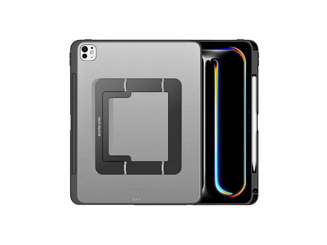 Capa Para Hexinyigjly ( 2024/2025) Ipad Pro 11 Polegadas M4/m5 , Suporte Ajustável Em Vários Ângulos Preto