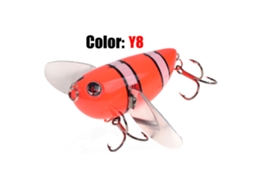 Iscas de Crankbait Mini Topwater para Pesca Água Doce e Salgada com Marca