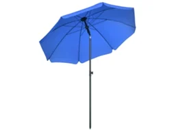 Guarda sol de Praia 1,8x2 M com Reclinação de 45° e 8 Ripas. Poliéster e Aço. Azul Ge