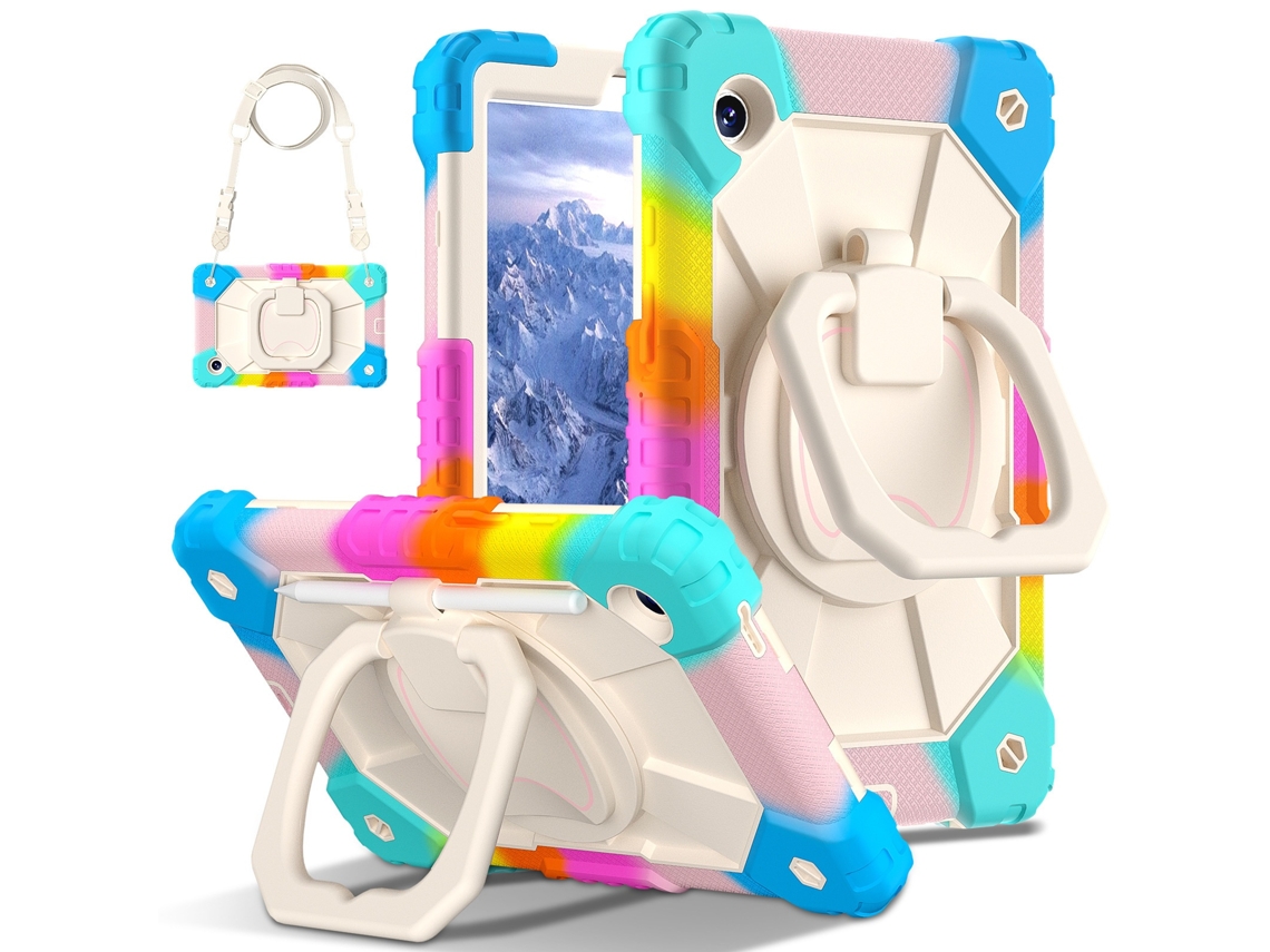 Tressino Capa Tablet Para Samsung Galaxy Tab A11 8.7 Polegadas 2025 Resistente A Choques Com Alça De Ombro, Colorida