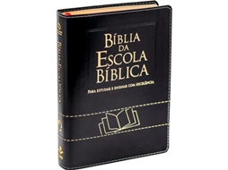 Livro Bíblia Da Escola Bíblica Capa Preta Nova Almeida Atualizada de Sbb (Português)