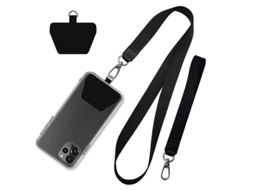 Lurelia Cordão Ajustável Para Telemóvel Iphone 14 Preto