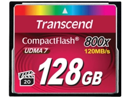 Cartão de Memória TRANSCEND 128GB 800x CF